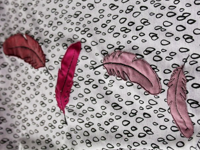 Feder - doodle Stickdatei